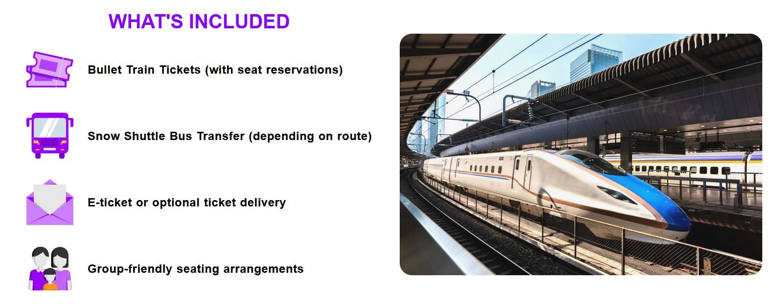 bullet train snow shuttle myoko, Book myoko Snow Shuttle